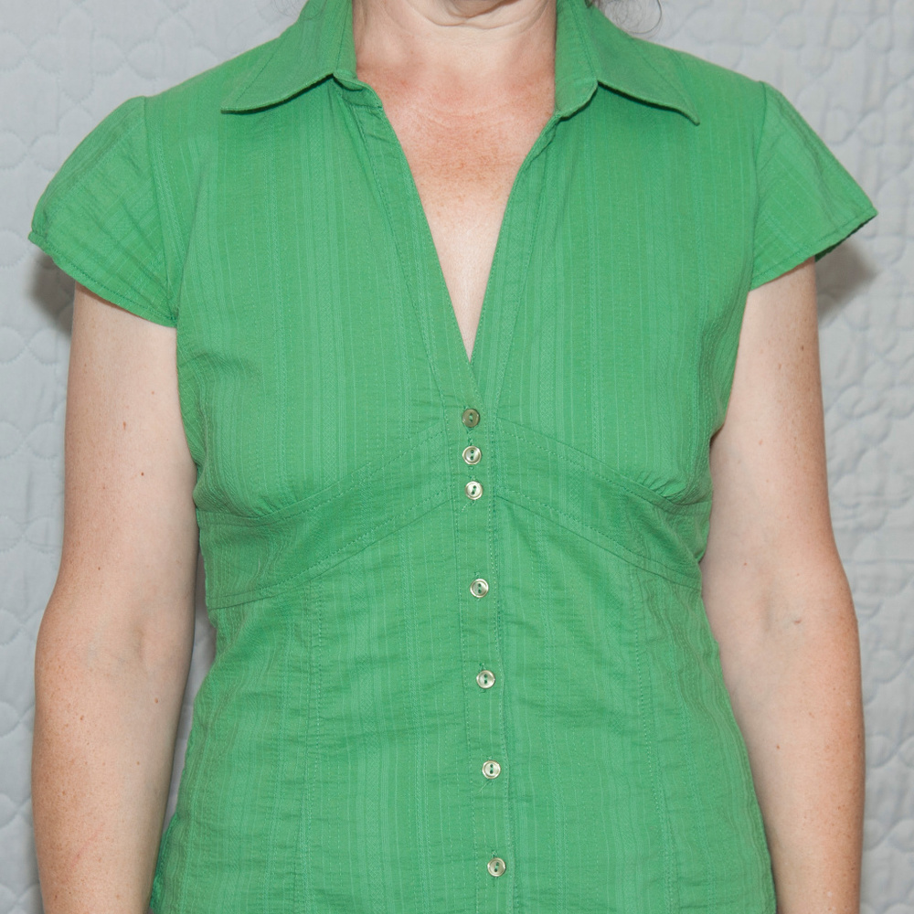 H&M Cotton Kelly Green Blouse